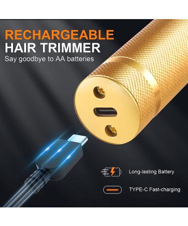 Zero Gapped Cordless Hair Clippers for Men - T-Blade Trimmer and Shaver Grooming Kit in Gold - Buy Online on GoSupps.com