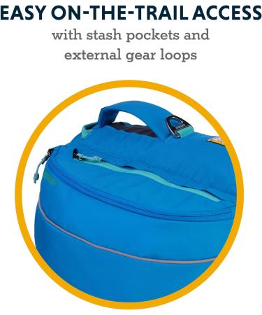 Luffwear Approach Pack - Portable Pet Hiking & Camping Accessory | Blue Dusk XS - Integrated Dishes & Bags for Easy Outdoor Adventures - Buy Online on GoSupps.com