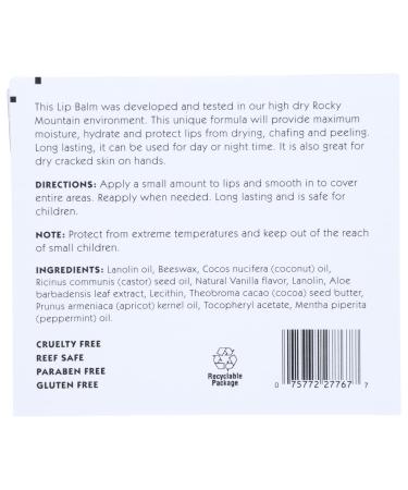 MOUNTAIN OCEAN Skin Trip Lip Balm - Nourishing 0.17 OZ Lip Care for All Skin Types - International Shipping Available - Buy Online on GoSupps.com