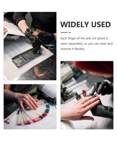 Beaupretty 2 Pairs Pink Gloves Nail Art Anti-uv Gloves Nail Uv Protection Gloves for Women Uv Gloves for Gel Nail Lamp Women Nail Art Gloves Nail Uv Gloves Nylon Nail Supplies Miss Manicure - Buy Online on GoSupps.com