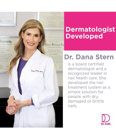 Dr. Dana Nail Repair - Nail Strengthener for Damaged & Thin Nails, Exfoliator, Moisturizer & Primer Included - Buy Online on GoSupps.com