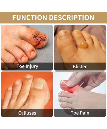 Buy Sibba 3-Piece Gel Toe Pillow Tubes | Breathable Toe Protectors & Cushions for Pain Relief | Sizes S M L | Chicken Eye Relief Skin Tone Options - Buy Online on GoSupps.com