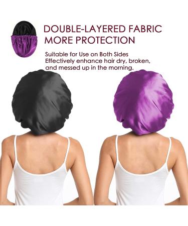 COMFYROLL Silk Satin Bonnet - Double Layered Cap for Curly Hair Protection - Buy Online on GoSupps.com