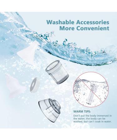 Electric Baby Nasal Aspirator & Ear Wax Remover | 3 Suction Levels | Rechargeable Nose Sucker with LED Light | Suitable for Newborns and Toddlers | 4 Silicone Tips | Bb880-1 - Buy Online on GoSupps.com
