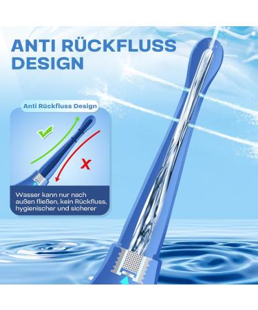  MOAJAZA Vaginal and intimate douche for women 170 ml reusable douche intimate douche vaginal douche for body care and intestinal cleansing anti-reflux blue - Buy Online on GoSupps.com