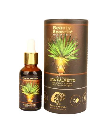 QURA QURA Pure & Natural Saw Palmetto Hair Growth Vitalizer Made with Organic Cold Pressed Formula 30ml for Hair
