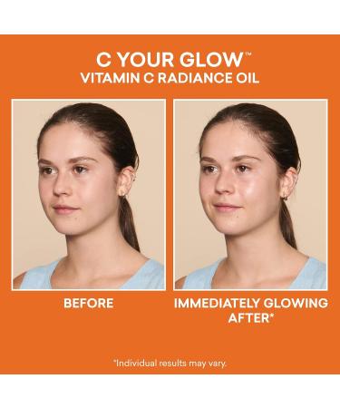Naturally Serious C Your Glow Vitamin C Radiance Oil | Brightening Vegan Skincare for Glowy Skin | Cruelty-Free Face Oil - Buy Online on GoSupps.com