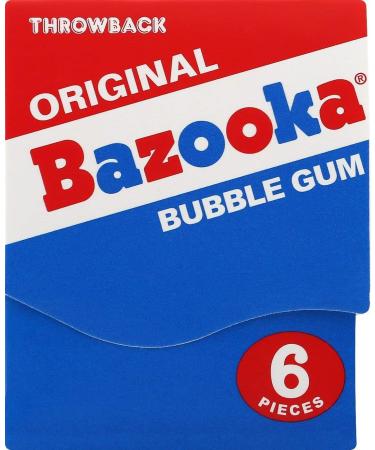RiverFinn Bazooka Bubble Gum Throwback Wallet Pack Case of 12 Packs Fun Retro Candy! Great for Christmas Stockings & Gifts Movie & Game Nights & More! ((1) - 12 Pack) - Buy Online on GoSupps.com