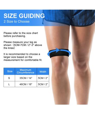 SupreGear Adjustable IT Band Compression Wrap for Knee Thigh Hip - Support for ITB Syndrome, Patellar Tendonitis, Osgood Schlatters - Women Men Stabilizer Brace (Black) - Buy Online on GoSupps.com