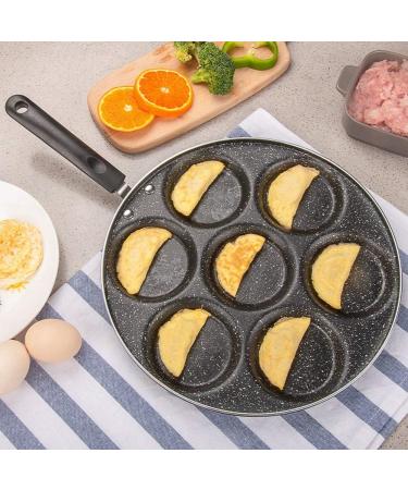 DELURA 7 Holes Frying Pan Multi Function Breakfast Pan Cooking Tools Kitchen Supplies Frying Baking Pan Cooking Pot Kitchen Utensils Cookware - Buy Online on GoSupps.com