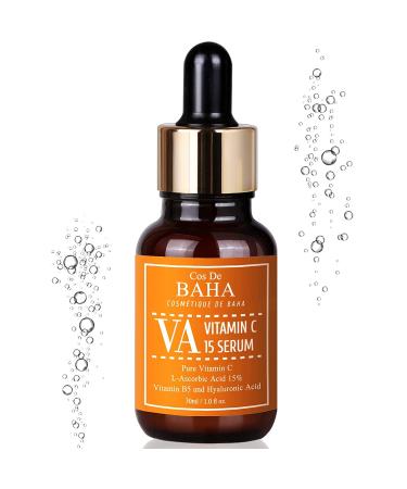 Cos De BAHA VA Vitamin C Serum 15% Ascorbic Acid | Brightening & Anti-Aging | 1 oz - Buy Online on GoSupps.com
