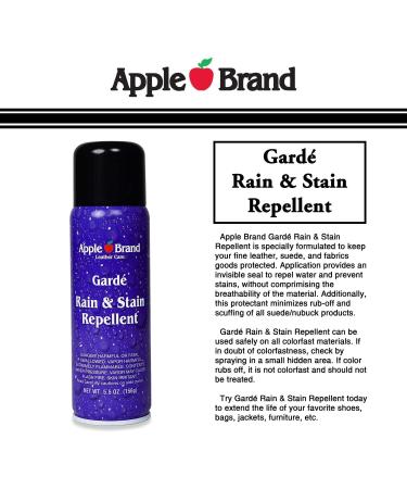 Apple Brand Garde Rain & Stain Water Repellent - Protector Spray For Handbags, Purses, Shoes, Boots, Accessories, Furniture - Won't Alter Color - Great For Vachetta - Buy Online on GoSupps.com