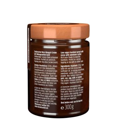 Xucker Nut-Nougat Cream with Xylitol | Vegan Low-Sugar Hazelnut Spread (300g) - No Palm Oil 33% Hazelnuts International Shipping - Buy Online on GoSupps.com