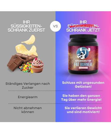 Sterrenstof Fat Burner - Funky Citrus Fruits | Appetite Suppressant with L-Carnitine L-Tyrosine Green Tea Extract & Caffeine - Lose Weight Fast! - Buy Online on GoSupps.com