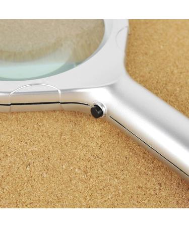 Handheld Glass with LED Metal Handle Lighting Reading Books Good Times - Buy Online on GoSupps.com