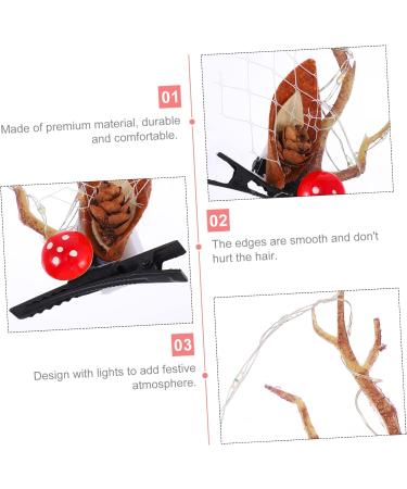 FRCOLOR 3 Pairs Luminous Antlers Hair Clip Toddler Outfits Summer Clothing Role Play Outfits Lightweight Reindeer Antler Clips LED Antler Hair Clip Luminous Reindeer Headband Ear ABS - Buy Online on GoSupps.com