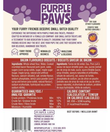 Purple Paws Bacon Flavourd Dog Biscuits - Buy Online on GoSupps.com