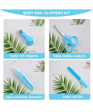 Nail Care Set 4-in-1 for Toddlers | Baby Nail Clippers Scissors File & Tweezers | International Shipping Available - Buy Online on GoSupps.com