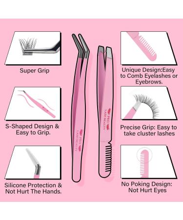 PRO DIY Lash Extension Tools Kit - Beginner-Friendly Lash Clusters Bond & Seal Tweezer | Shop Now - Buy Online on GoSupps.com