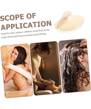 Orfofe Silicone Shampoo Brush & Scalp Massage Device - 2-Piece Set for Hair Care & Relaxation - Buy Online on GoSupps.com