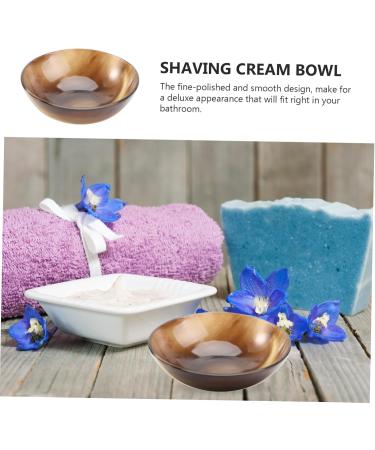 FRCOLOR Shaving Soap Dish - Natural Shaving Mug Bowl 7.5x7.5cm for Effortless Shaving Foam | International Shipping Available - Buy Online on GoSupps.com