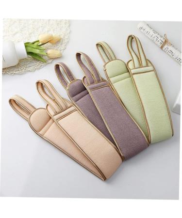 Exfoliating Bath Towel Set - Includes Back Scrubber & Thick Spa Towel | Pink 60x9.5cm | Home Bath Accessories for Perfect Skin - Buy Online on GoSupps.com