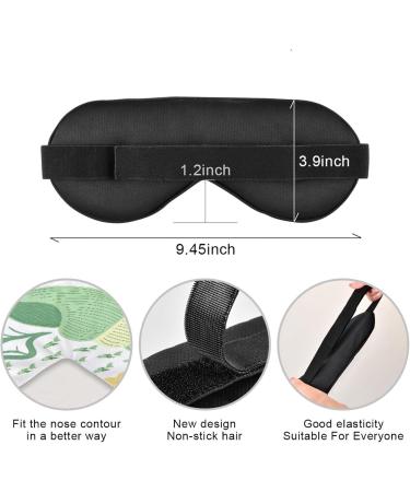 Buy Cute Green Conch Shells Sleep Mask - Light Blocking Eye Mask for Travel Naps & Sleep - Adjustable Strap | Soft & Lightweight for Men & Women - Buy Online on GoSupps.com
