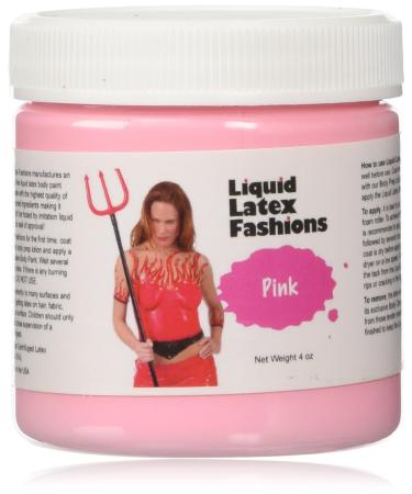 Pink 4 Oz - Liquid Latex Body Paint  Ammonia Free No Odor  Easy On and Off  Cosplay Makeup  Creates Professional Monster  Zombie Arts