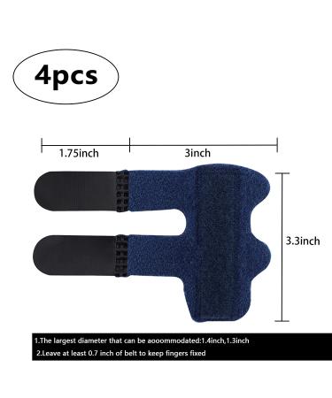 LUTER 4 Pcs Finger Splints - Finger Straightener Support Brace for Broken, Strained, Sprained Fingers - Ideal for Arthritis and Tendinitis - Buy Online on GoSupps.com