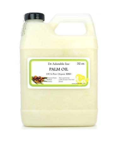 Dr Adorable - 32 oz - Palm Oil - 100% Pure Natural Premium Organic Cold Pressed