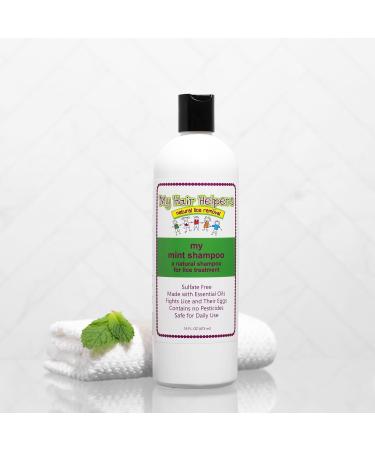 My Hair Helpers Anti-Lice Shampoo | Peppermint & Tea Tree Oil | Sulfate-Free | 16 oz | Safe for 2-3 Kids | International Shipping Available - Buy Online on GoSupps.com