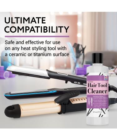 16oz Iron Cleaner Solution | Keep Curling & Flat Irons Effective | USA-Made Cosmetology Supplies - Buy Online on GoSupps.com