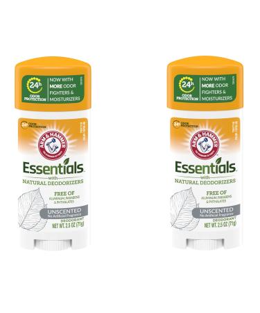 Arm & Hammer Essentials Deodorant with Natural Deodorizers Unscented - Buy Packs and SAVE (Pack of 2)