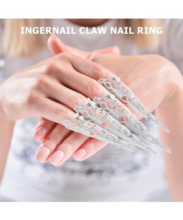Shop SOLUSTRE 8Pcs Finger Lace Law Outfit for Women - Stylish Silver Costume & Accessories - Buy Online on GoSupps.com