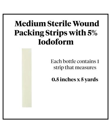 McKesson Sterile Iodoform Packing Strip 1/2 x 5 yds - 12 Count - Buy Online on GoSupps.com
