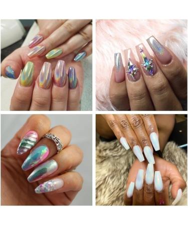 Chrome Nail Powder Kit: Holographic Unicorn Aurora Mermaid Sliver & Rose Gold Metallic Mirror Effect - Manicure Art Set - Buy Online on GoSupps.com