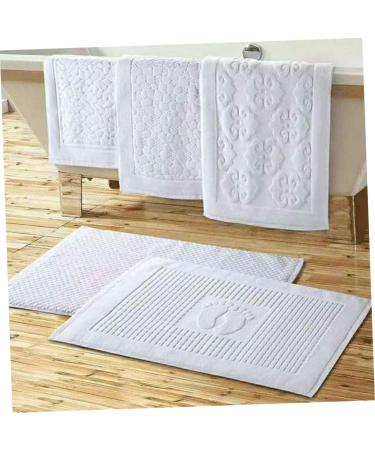 STOBAZA Bath Rug Mat Towel Bathroom Mat Runner Bathroom Carpet Cotton Floor Towel Towels Floor Mat Household - Buy Online on GoSupps.com