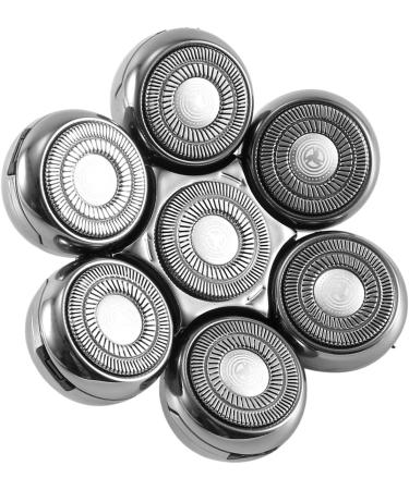 Lafeier Replacement Cutter For Electric Shaver Men Beard Trimmer Wet and Dry 7D Floating Heads Blade Silver - Buy Online on GoSupps.com