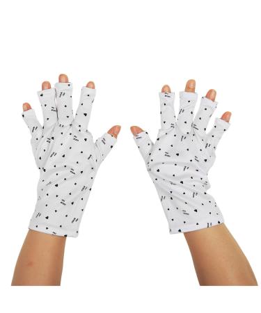 UV Gloves for Gel Manicures Nail Tech Gloves Sun Protection Gloves 3 Pairs UV Gloves for Nails Fingerless UV Light Gloves for Gel Nails Protect Your Skin from UV Harm