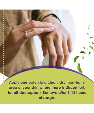 Relief Day Patch - Arnica White Willow Bark Saffron & Peppermint for Soreness and discomfort for Women and Men - Buy Online on GoSupps.com