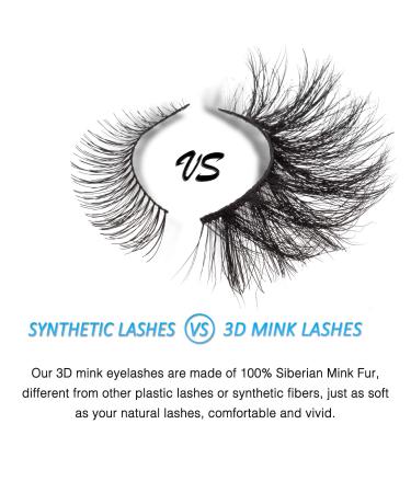 Goo Goo 16mm Siberian 3D Mink Eyelashes 3 Pairs Set - Handmade Crossed Cluster Daily Style - Buy Online on GoSupps.com