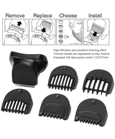 Electric Shaver Trimmer Head for Braun Series 3 - 5-Piece Guide Comb Replacement Set | Beard Trimmer & Grooming Essentials - Buy Online on GoSupps.com