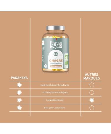 Huile d Onagre Bio 500 mg - 180 g lules - Confort f minin & quilibre au quotidien - Compl ment alimentaire 180 unit (Lot de 1) - Buy Online on GoSupps.com