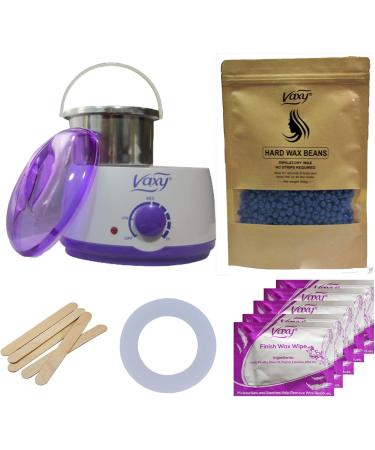 Wax Warmer Hair Removal Waxing Kit Electric Pot Heater Melts with Accessories. Painless Rapid Waxing of Face Body Bikini Area Total Home Waxing Solutions for Men & Women by Vaxy (Lavender) Lavender Flavour Beads Wax - Buy Online on GoSupps.com