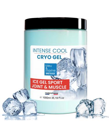 Bleu & Marine Bretania - CRYO Gel 1000 ml | Cryogenic Massage Gel | Sport Muscles Legs Feet Hands | Fast Absorption Last