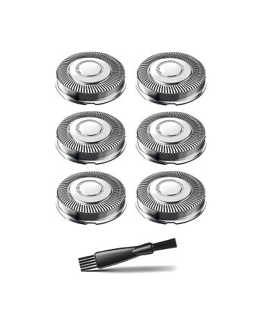 SH71/52 Replacement Heads for Philips Norelco Shaver Series 7000 and Angular Series 5000 Latest Version for Refreshed RQ12/70 RQ12/60 SH70/70 and SH60/70 Durable Sharp SH71 Shaving Blades 6 pack