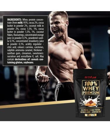 Activlab 100% Whey Premium 500g - 16 Portions Whey Protein Powder - Muscle Building Low Sugar Low Fat - Peanut Butter Chocolate Flavor - Boost BCAA & Glutamine - Buy Online on GoSupps.com
