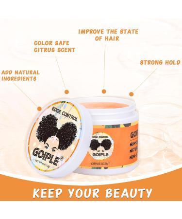 Edge Control Wax for Black Women | Strong Hold Non-Greasy No Flaking | Shine Hair Gel (Citrus Scent) - International Shipping Available - Buy Online on GoSupps.com