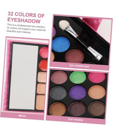 POPETPOP 1pcs 32 Eyeshadow Pallet Makeup Palette Eyeshadow Matt Eyeshadow Powder Eye Shadow Shell Pearlescent 1 count (Pack of 1) Pink - Buy Online on GoSupps.com