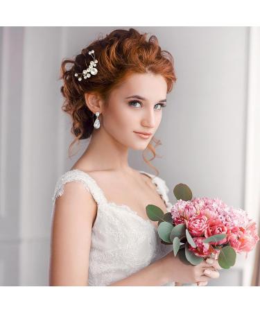 XieNie Gold Wedding Hair Combs & Pins Set - Bridal Accessories for Brides & Bridesmaids - Buy Online on GoSupps.com
